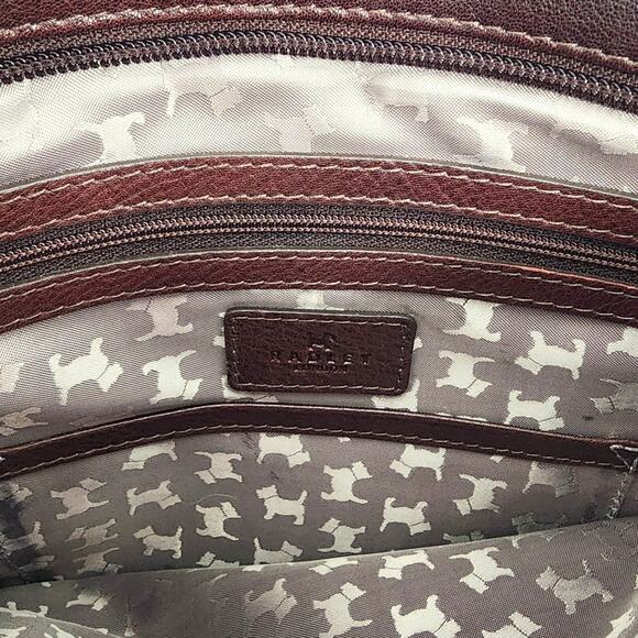 Radley London Dark Brown Pebbled Leather Crossbody Bag - Picture 3 of 12